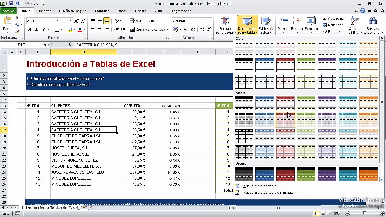 24 Introducción a Tablas de Excel 0401