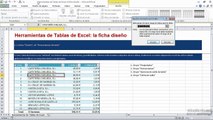 26 Herramientas de Tablas de Excel la ficha Diseño 0154