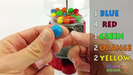 Learn Colors with 3D Baby Gumball Candy - Colours for Kids Children Toddlers