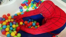 Детка ребенок Мячи ванна Яйца яма бассейн реальная прижигать человек-паук супергерои сюрприз время spiderbaby LiF