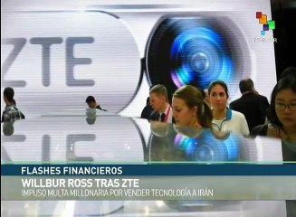 EEUU impone multa de mil 190 mdd a la empresa china ZTE