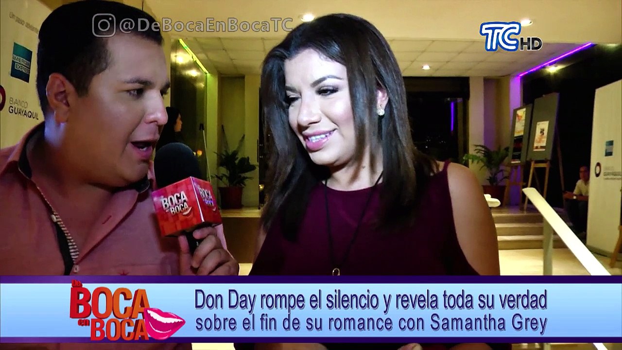 Don Day responde a declaraciones de Samantha Grey, quien dijo que no quería mas show en su vida