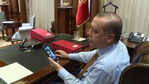 Erdoğan'dan duygulandıran görüşme