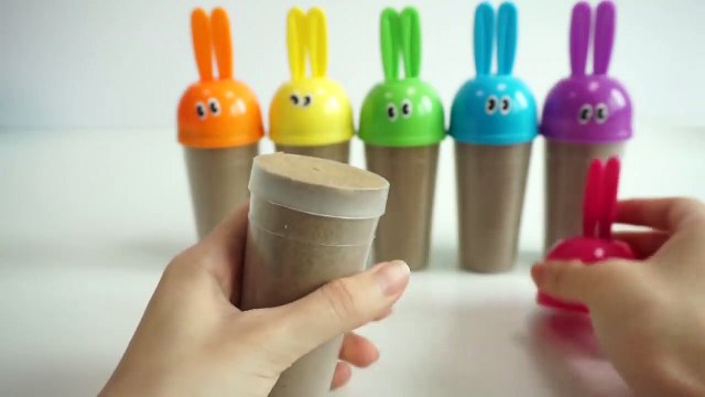 DIY How To Make Kinetic Sand Bunny Molds with Modeling Sand Creative For Kids Children-r-XEX