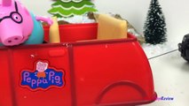 FAST LANE ACTION WHEELS AMBULANCE AND POLICE CRUISER STORY WITH GEORGE PIG AND SANTA CLAUS -UNBOXING-uqCRnr