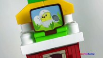 MEGABLOKS FARMHOUSE FRIENDS WITH THREE BLOCK BUDDIES FARMER CHICKEN COW TRACTOR WITH STOP MOTION-5m6Zg44