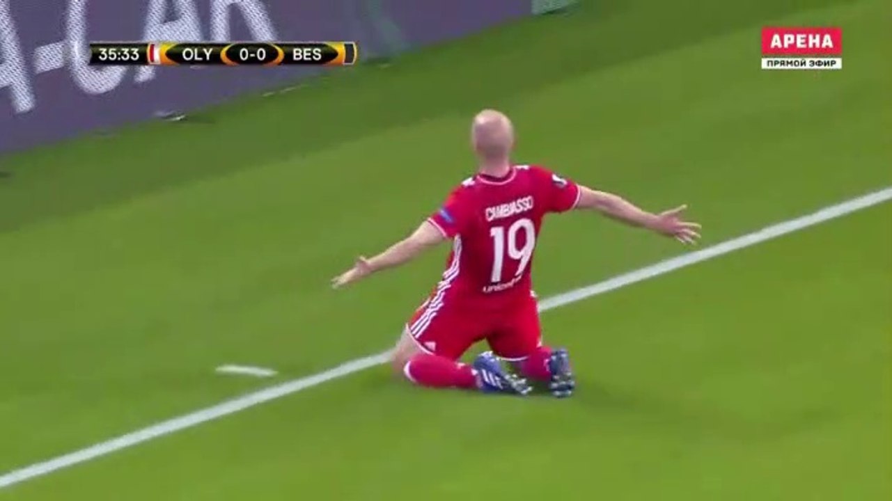 Esteban Cambiasso Goal HD - Olympiakos Piraeus 1-0 Beşiktaş - 09.03.2017 HD