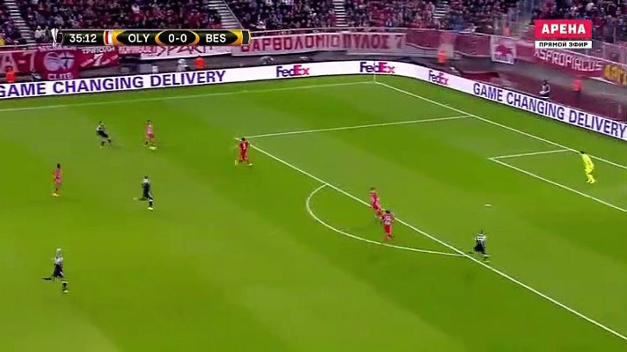 Esteban Cambiasso Goal HD - Olympiakos Piraeus 1-0 Beşiktaş - 09.03.2017 HD