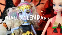 HALLOWEEN PRANK Barbie Frozen Monster High Doll Parody Play-Doh Halloween Costumes DIY KIDS Trick-iul