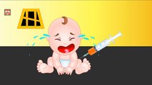 Funny Little Baby Injections in The Bottom | Learning Colors for Kids with Baby Doll
