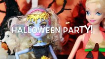 HALLOWEEN PRANK Barbie Frozen Monster High Doll Parody Play-Doh Halloween Costumes DIY KIDS Trick-iu