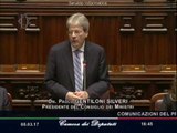 Roma - Consiglio europeo, intervento di Gentiloni alla Camera (08.03.17)