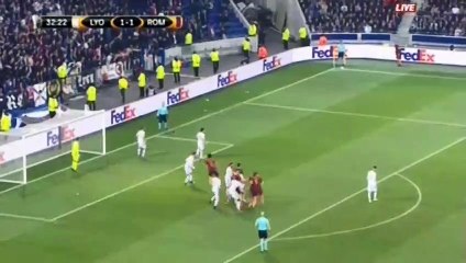 Federico Fazio Goal HD Olympique Lyonnais 1-2 AS Roma - 09.03.2017 HD