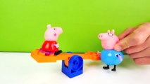 Peppa Pig - PURPLE SAND! Toy Trucks & Tractors LEGO House Play Doh Toys for Kids. Videos for kids-lXf81M