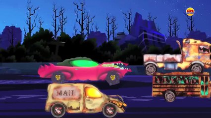 Scary Big Trucks | Halloween videos for kids | ambulance | water tank | tow truck | fire t