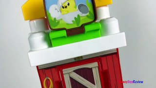 MEGABLOKS FARMHOUSE FRIENDS WITH THREE BLOCK BUDDIES FARMER CHICKEN COW TRACTOR WITH STOP MOTION-5m6Z
