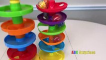 ROLL n SWIRL Busy Ball Ramp Fun Toys for Kids Babies Toddlers Learn Colors with Balls ABC Surprises-Y9OuK