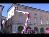 Camerino (MC) - Terremoto, lavori alla Curia Vescovile (06.03.17)