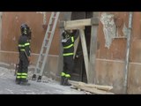 Visso (MC) - Terremoto, messa in sicurezza edificio in Via Sibilla (01.03.17)