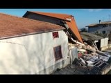 Ponzano (TE) - Il dramma della frana, immagini aeree (25.02.17)