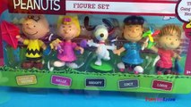 PEANUTS FIGURES - CHARLIE BROWN SNOOPY LINUS SALLY LUCY  & PAW PATROL CHASE HELLO KITTY SCHOOL BUS-YNb