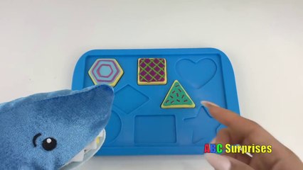 PET SHARK Eats Cookies Learn Shapes with Baking Cookies Toy Playset for Kids ABC Surprises-EzpL6l