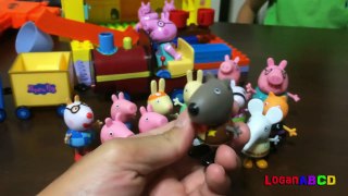 Peppa Pig Blocks Mega House Construction Set, Peppa Pig Train and surprise eggs-ZnXW54
