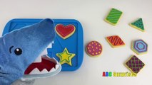 PET SHARK Eats Cookies Learn Shapes with Baking Cookies Toy Playset for Kids ABC Surprises-EzpL6lYKR