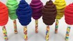 DORAEMON Play Doh Lollipop Candy Surprise Toys Spiderman Batman Hulk Learn Colors for Kids-XT3Tl