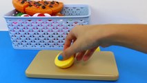 Pizza Cuttin Food VELCRO Cooking Toys For Children w_ M&Ms Vegetables & Fruits!-_GI7ByLF