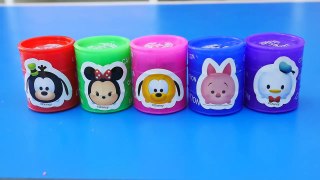 Colors Slime Tsum Tsum Learn colors Finger Family PEPPA PIG & Play Doh Nursery Rhymes Kids-ENajYQ