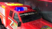 COLLECTION OF FAST LANE MIGHTY MACHINES - CITY VEHICLES COLOR CHANGING FIREFIGHTERS AMBULANCE POLICE-SIE4