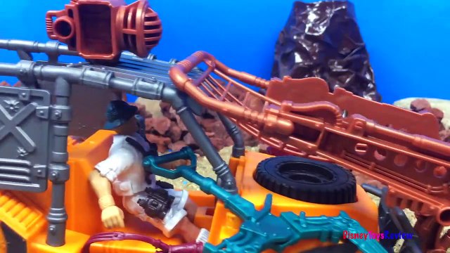 ANIMAL PLANET - DINOSAUR INVASION WITH PARASAUROLOPHUS ORNITHOLESTES JEEP FOSSIL & TRAP - UNBOXING-gXMWHp08