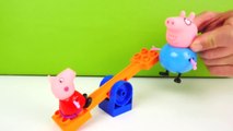 Peppa Pig - PURPLE SAND! Toy Trucks & Tractors LEGO House Play Doh Toys for Kids. Videos for kids-lXf8