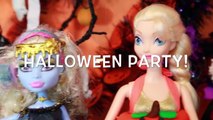 HALLOWEEN PRANK Barbie Frozen Monster High Doll Parody Play-Doh Halloween Costumes DIY KIDS Trick-iul9l4C