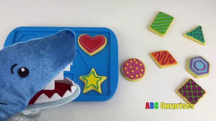 PET SHARK Eats Cookies Learn Shapes with Baking Cookies Toy Playset for Kids ABC Surprises-EzpL6lYKR