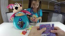 DISNEY FROZEN SURPRISE EGGS MLP LPS Hello Kitty Surprise Toys w/ Minnie Mouse Easter Edition Plush