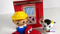 MEGABLOKS FARMHOUSE FRIENDS WITH THREE BLOCK BUDDIES FARMER CHICKEN COW TRACTOR WITH STOP MOTION-5