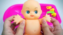 Learn Colors Kinetic Sand Baby Doll Bath Time with Animal Moldeling Creative For Kids-F4h-R