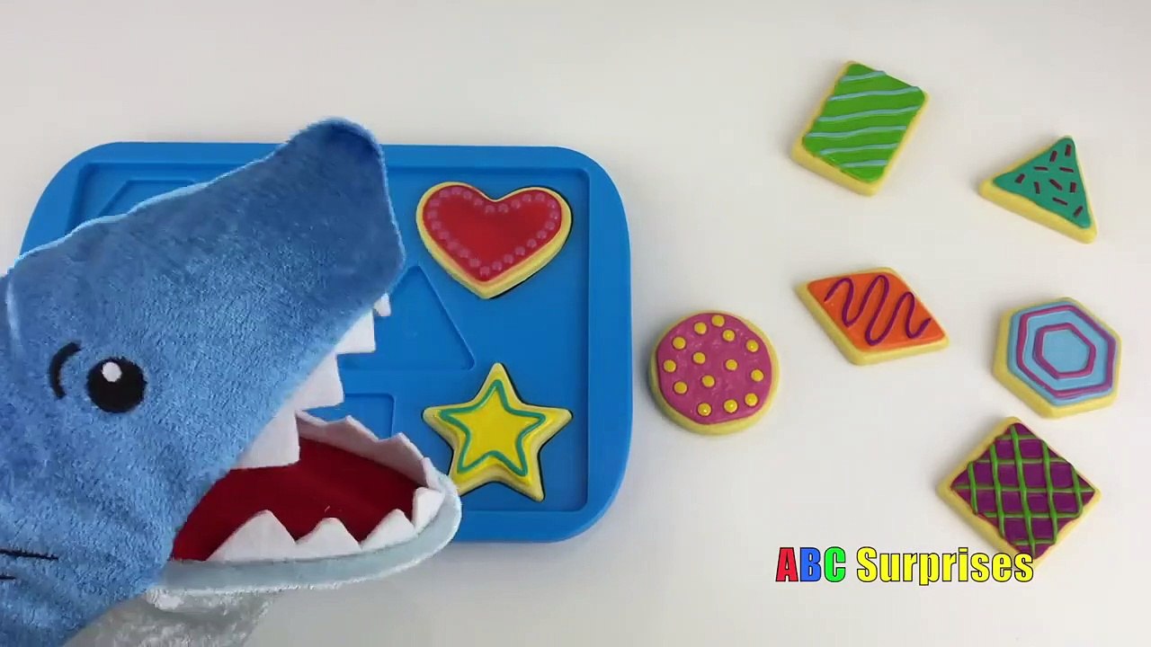 PET SHARK Eats Cookies Learn Shapes with Baking Cookies Toy Playset for Kids ABC Surprises-EzpL6lYK