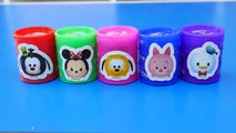 Colors Slime Tsum Tsum Learn colors Finger Family PEPPA PIG & Play Doh Nursery Rhymes Kids-EN