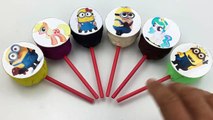 Lollipops Smile Play Dough Surprise Toys Minion, My Little Pony Learn Colors for Kids-Y6