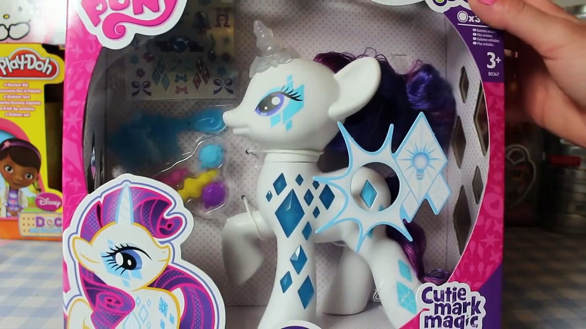 my little pony cutie mark magic glamour glow rarity figure