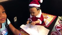 Bad Santa Attacks Bad Baby Transforms with Magic Wand Prank! Bad Baby Toy Freaks Mom Out-3L