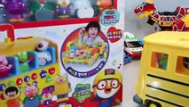 Pororo School Bus Cars Toy 뽀로로 스쿨버스 꼬마버스 타요 장난감 - мультфильмы про машинки автобус Игрушки
