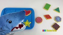 PET SHARK Eats Cookies Learn Shapes with Baking Cookies Toy Playset for Kids ABC Surprises-EzpL6lYKR