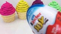 Baby Doll Kinder Joy Ice Cream Cups Surprise Toys Doraemon PJ Mask Fun & Learn Colors for Kids-c5uK1hL
