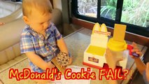 Baby Cooking McDonald's Play Kitchen COOKIE Maker Play-Doh Chicken McNuggets French Fries Happy Meal-m