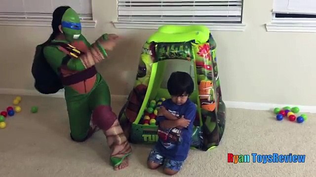 Сюрприз игрушка черепашки-ниндзя гигантский шар яму Черепашки ниндзя Никелодеон зоомагазин Ugglys детей видео