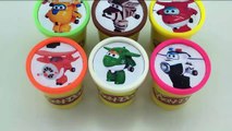 Сups Surprise Toys Play Dough Clay Super Wings, Little Pet Shop Rainbow Colours for Kids-PE
